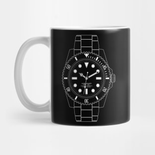 Divers Watch Outline Mug